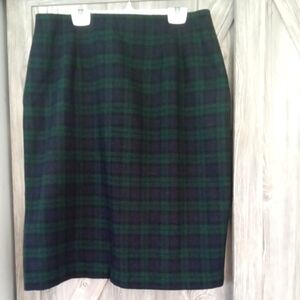 Vintage Mister Leonard Tartan Wool Skirt 12